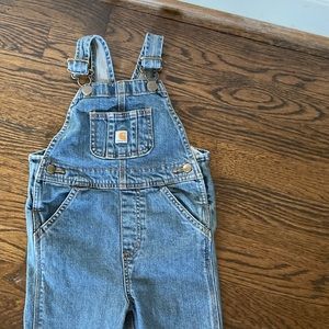 Carhartt Boys Washed Denim Bib Overall — 3T